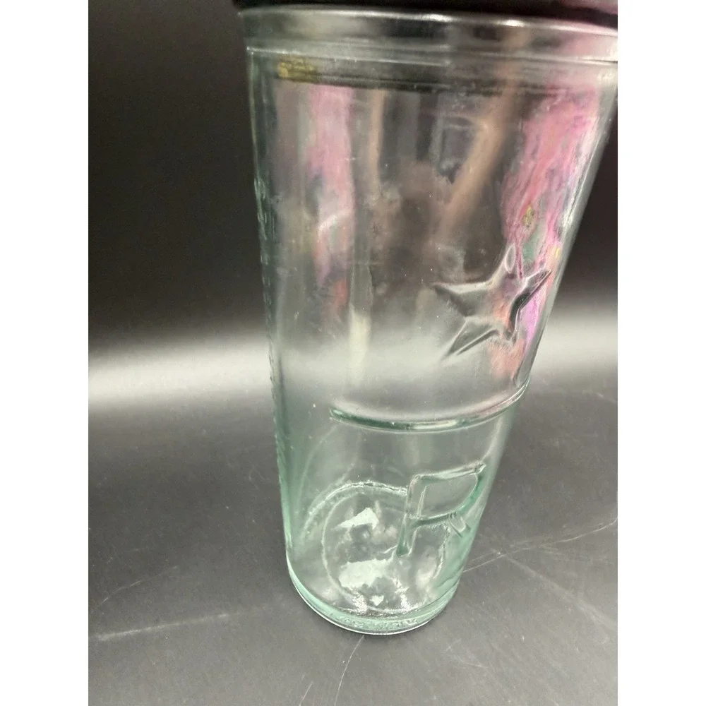 Starbucks Reserve Roastery Cold Cup Glass Tumbler And lid 16oz